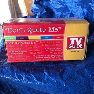 NIB TV Guide “Don’t Quote Me” Game